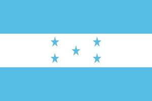 The national flag of Honduras vector