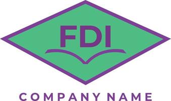 FDI education logo design free vector