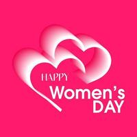 Happy Women's day on 8th March vector