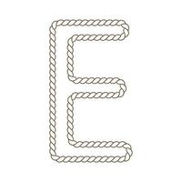 rope that forms a letter vector