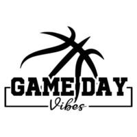 Game day Vibes Typography Vector graphic T-Shirt