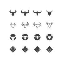 Bull Horn Logo Vector Template