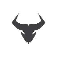 toro cuerno logo vector modelo