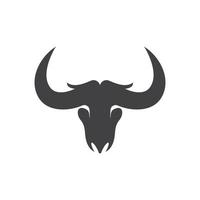 Bull Horn Logo Vector Template