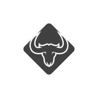 Bull Horn Logo Vector Template