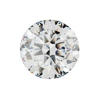 Diamond Top view with dispersion  isolated on white background, 3d illustration rendering photo