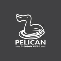 Pelican Simple Logo Vector Illustration