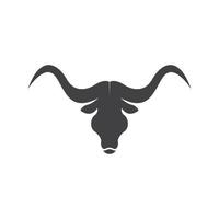 Bull Horn Logo Vector Template