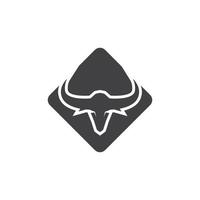 Bull Horn Logo Vector Template