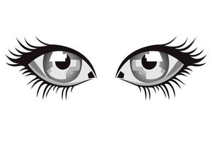 eye in abstract art style, cube style for poster, banner or background, vector illustration