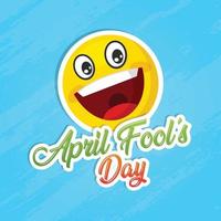 April Fools Day greeting. Celebration Happy April Fools Day background design vector