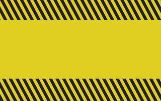 Black and yellow warning line striped rectangular background, yellow and black stripes on the diagonal, a warning to be careful of the potential danger vector template sign border