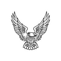 eagle logo vector. eagle silhouette various design models, eagle head icon silhouette is very suitable for use in t-shirts, tattoos, and other design elements. vector