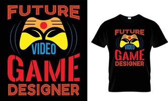 GAMING T-SHIRT DESIGN FREE VECTOR