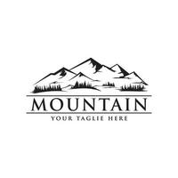 mountain silhouette vector design