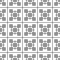 seamless pattern of geometric tile texture vector