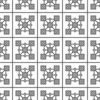 seamless pattern of geometric tile texture vector