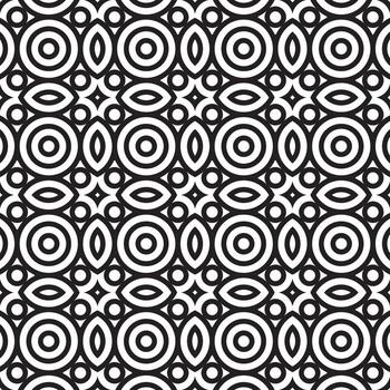 seamless abstract circle pattern vector