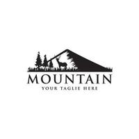 mountain silhouette vector design