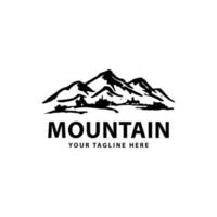 mountain silhouette vector design