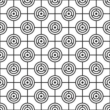seamless abstract circle pattern vector