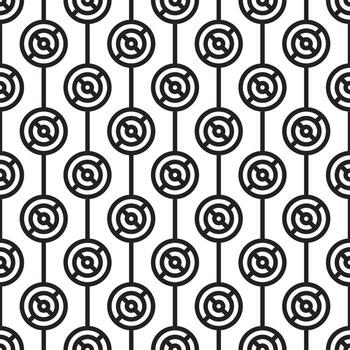 seamless abstract circle pattern vector