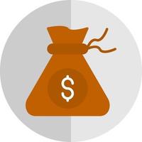 Money Bag Vector Icon Design