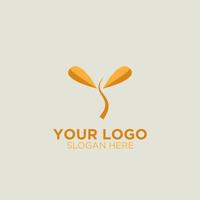 Two Stem Leafs Logo vector