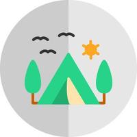 diseño de icono de vector de camping