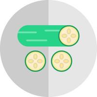 Cucumber Vector Icon Design