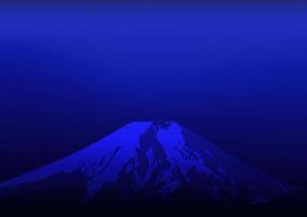 Fuji mountain abstract blue sky landscape natural background vector