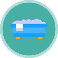 Bath Tub Vector Icon Design