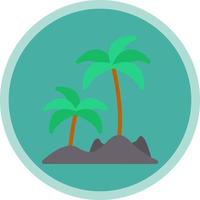 diseño de icono de vector de isla