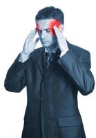 Businessman with headache photo