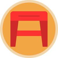 Stool f Vector Icon Design