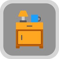 Bedside Table Vector Icon Design