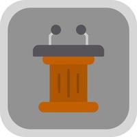 Tribune Vector Icon Design