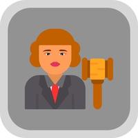 Judge Vector Icon Design