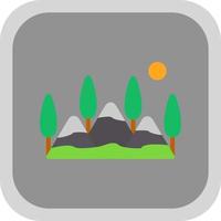 Hills Vector Icon Design