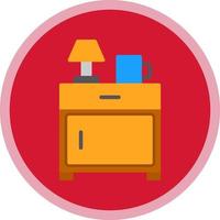 Bedside Table Vector Icon Design