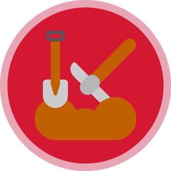 Digging Vector Icon Design