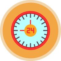 diseño de icono de vector de 24 horas