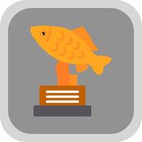 Fishing Trophy Vector Icon Design