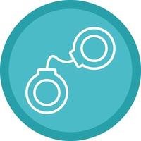 Handcuffs Vector Icon Design