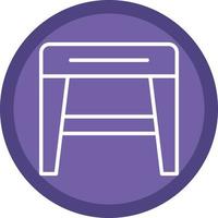 Stool f Vector Icon Design