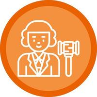 Judge Vector Icon Design