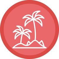 Island Vector Icon Design