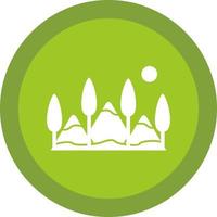 Hills Vector Icon Design