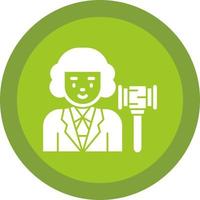 Judge Vector Icon Design