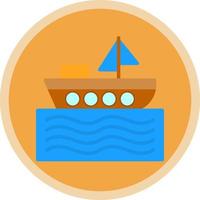 Boat Vector Icon Design